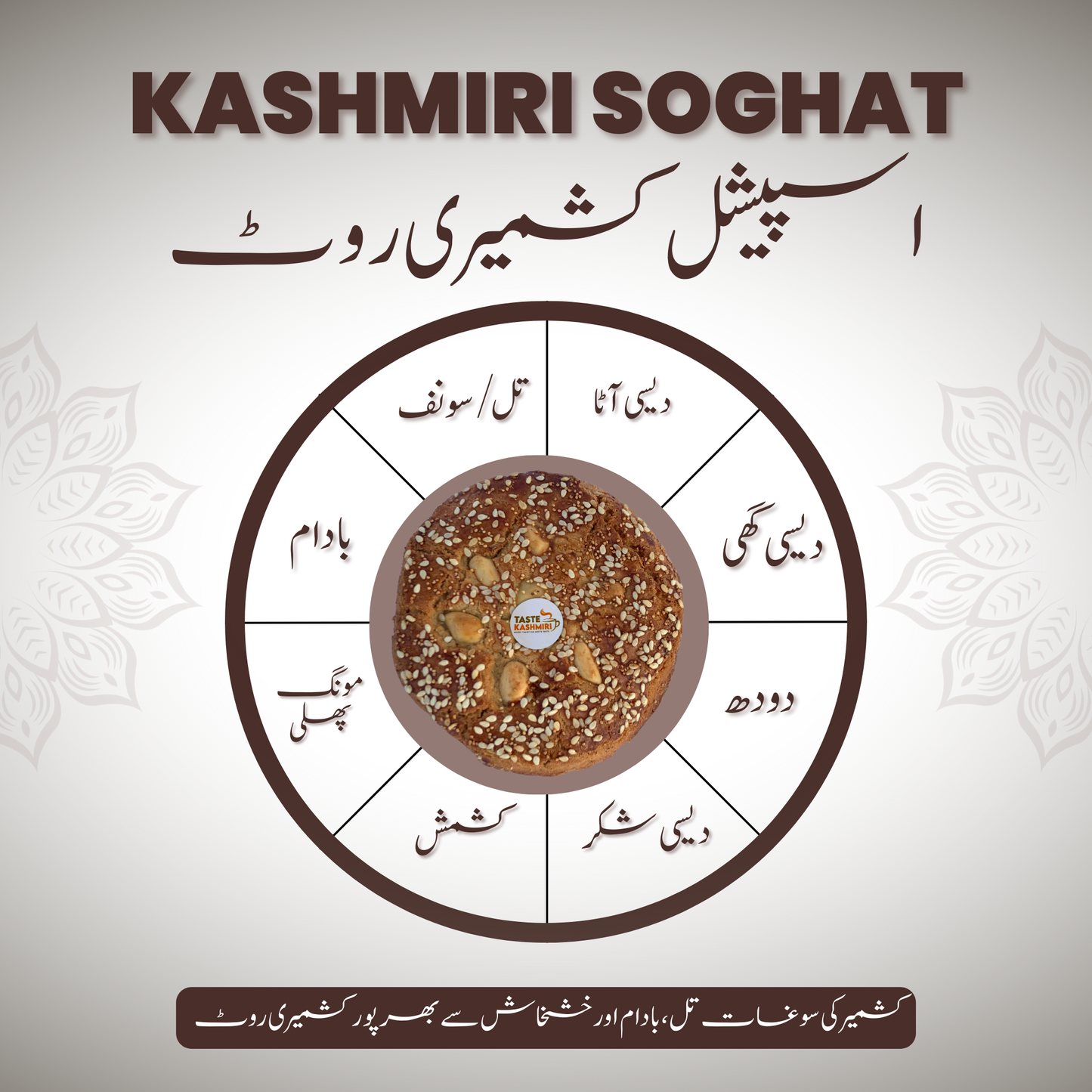 Special Kashmiri Soghat Kashmiri Rote (روٹ) Pack of 6